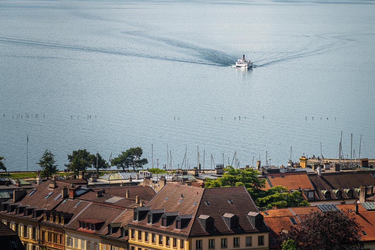 Hotel Alpes & Lac Neuenburg Exterior foto